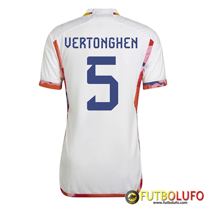 Camiseta Equipo Nacional Bélgica (VerdeONGHEN #5) 2022/2023 Segunda