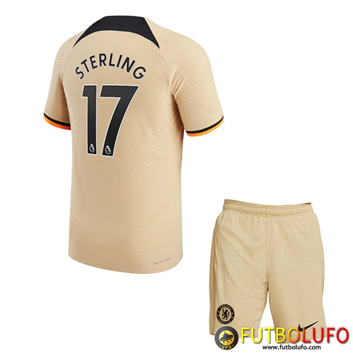 Camisetas De Futbol Chelsea (STERLING #17) Ninos Tercera 2022/2023