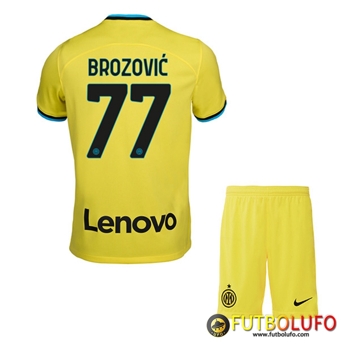 Camisetas De Futbol Inter Milan (BROZOVIĆ #77) Ninos Segunda 2022/2023