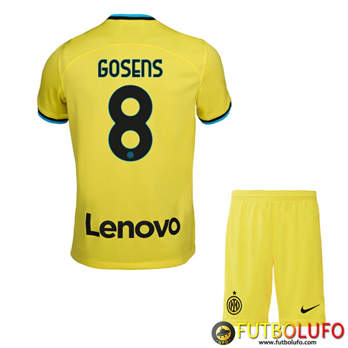 Camisetas De Futbol Inter Milan (GOSENS #8) Ninos Segunda 2022/2023