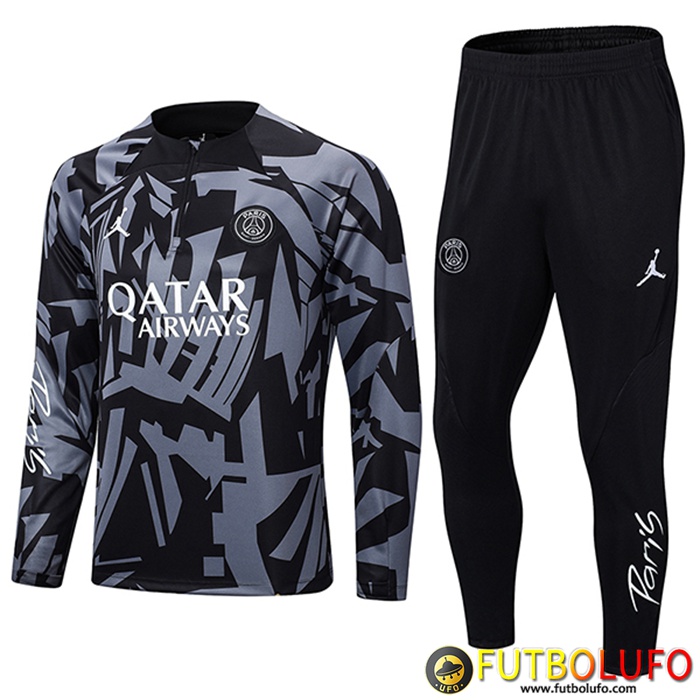 Chandal Equipos De Futbol Jordan PSG Negro/Gris 2022/2023