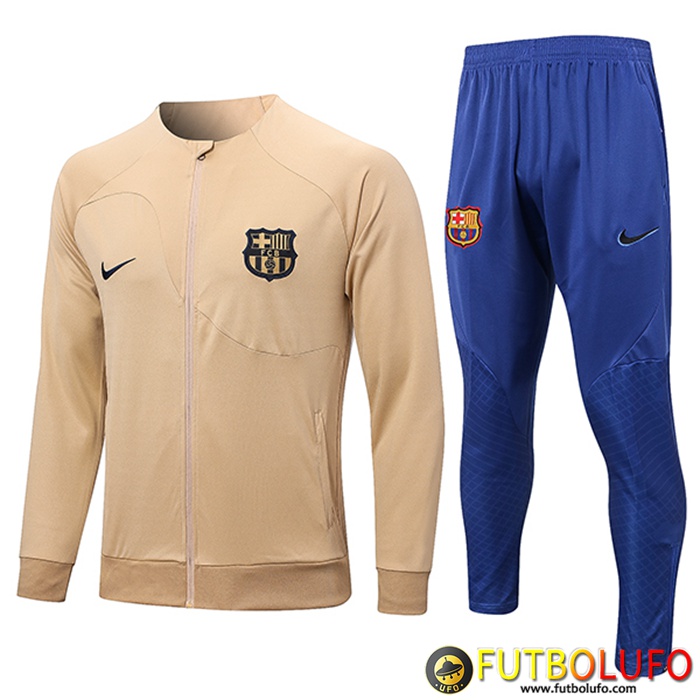 Chandal Equipos De Futbol - Chaqueta FC Barcelona Amarillo 2022/2023
