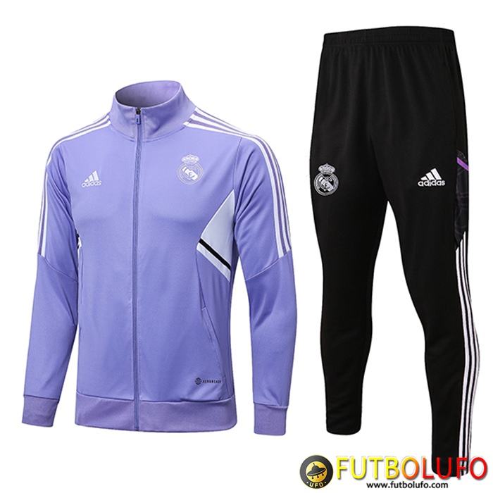 Chandal Equipos De Futbol - Chaqueta Real Madrid Violeta 2022/2023