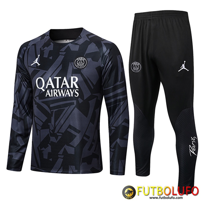 Chandal Equipos De Futbol Jordan PSG Gris Oscuro 2022/2023