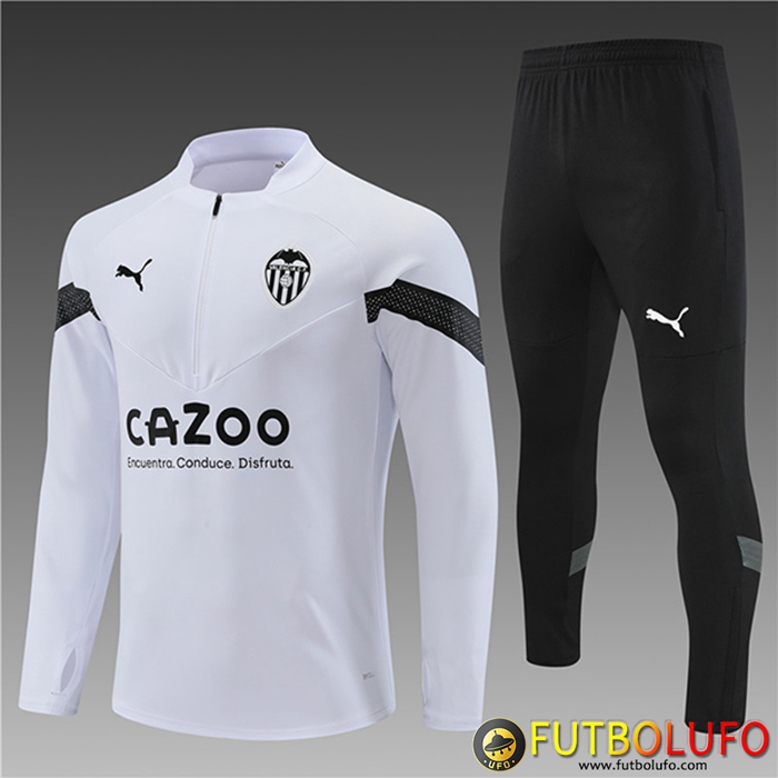Chandal Equipos De Futbol Valencia Enfant Blanco 2022/2023