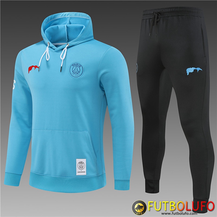 Chaqueta Con Capucha Chandal PSG Enfant Azul Claro 2022/2023
