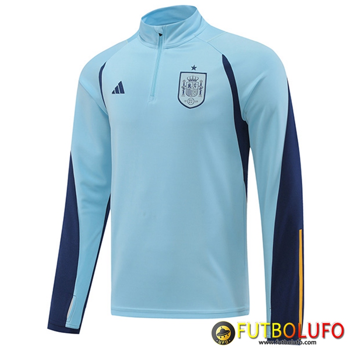 Sudadera De Entrenamiento España Azul Claro 2022/2023