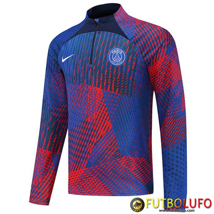 Nueva Sudadera De Entrenamiento PSG Rojo/Azul