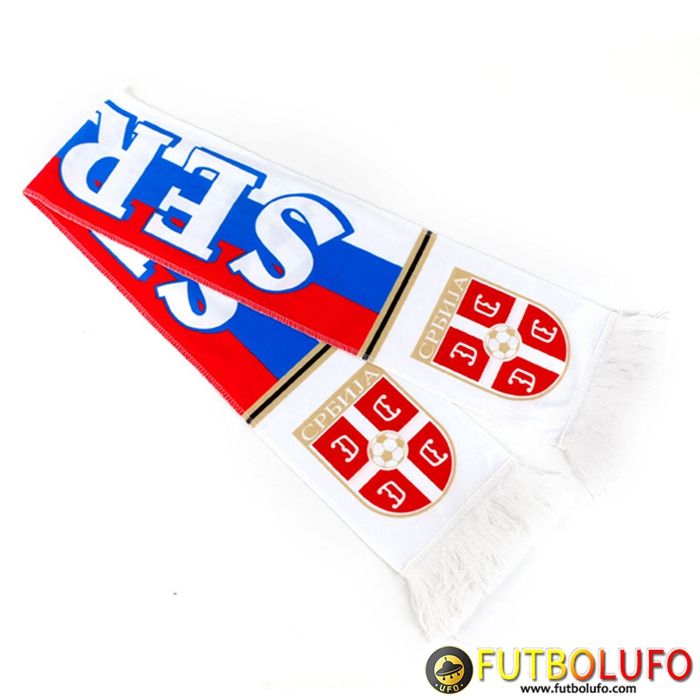 Nueva pañuelos Copa Del Mundo 2022 Serbie Blanco/Azul/Rojo