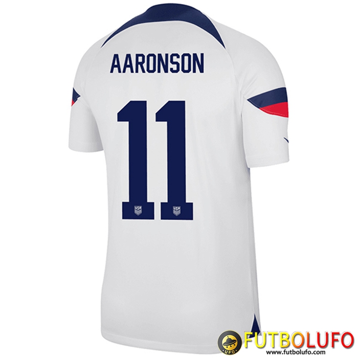 Camisetas De Futbol Estados Unidos (AARONSON #11) Copa Del Mundo 2022 Primera