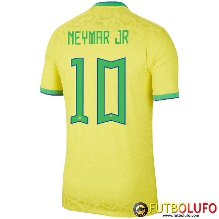 Camisetas De Futbol Brasil (NEYMAR JR #10) Copa Del Mundo 2022 Primera