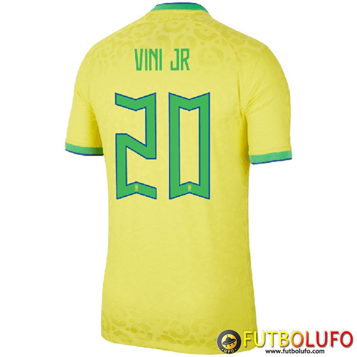 Camisetas De Futbol Brasil (VINI JR #20) Copa Del Mundo 2022 Primera