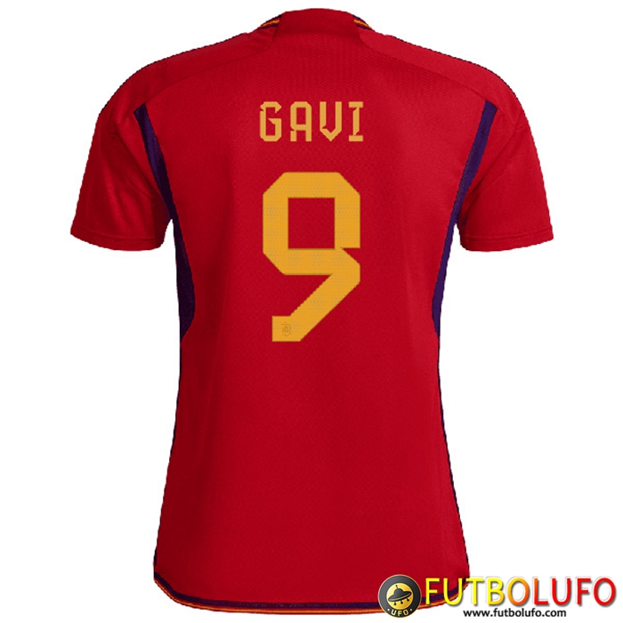 Camisetas De Futbol España (GAVI #9) Copa Del Mundo 2022 Primera