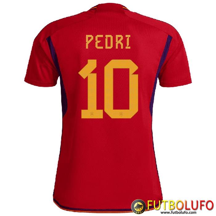 Camisetas De Futbol España (PEDRI #10) Copa Del Mundo 2022 Primera