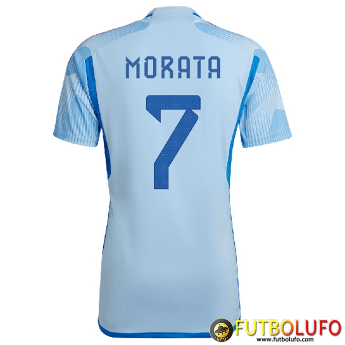 Camisetas De Futbol España (MORATA #7) Copa Del Mundo 2022 Segunda
