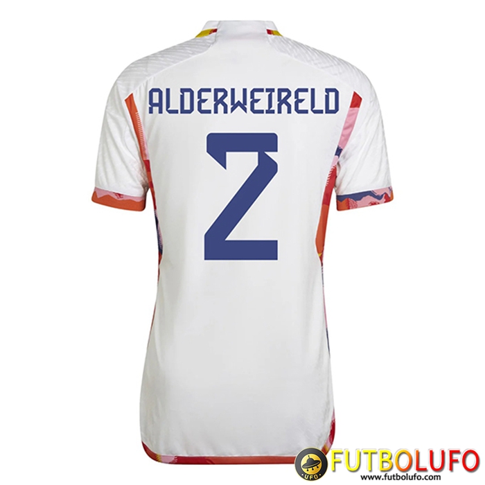 Camisetas De Futbol Bélgica (ALDERWEIRELD #2) Copa Del Mundo 2022 Segunda