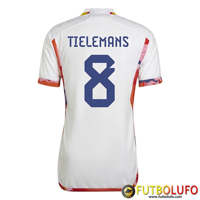 Camisetas De Futbol Bélgica (TIELEMANS #8) Copa Del Mundo 2022 Segunda