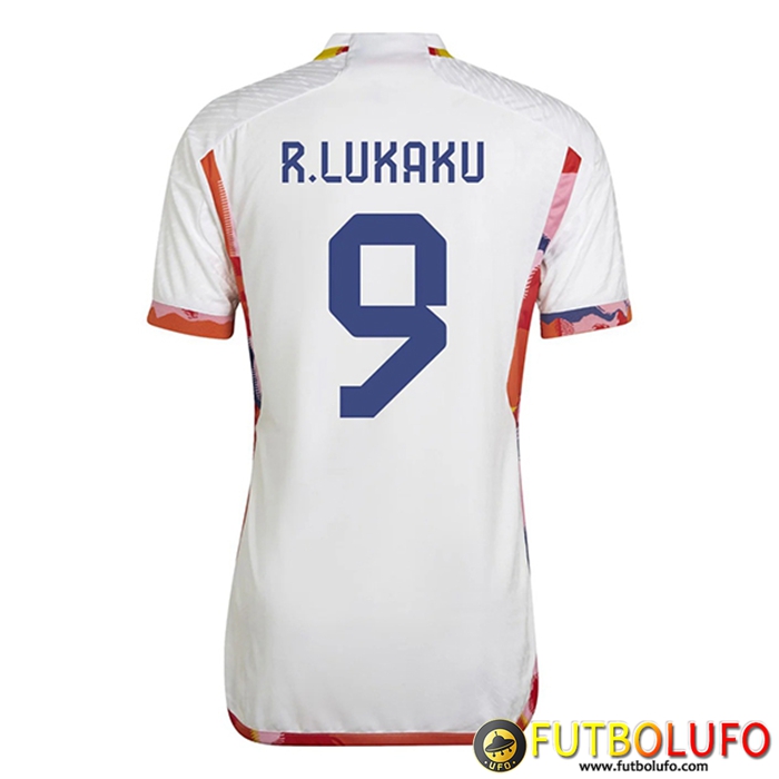 Camisetas De Futbol Bélgica (R.LUKAKU #9) Copa Del Mundo 2022 Segunda