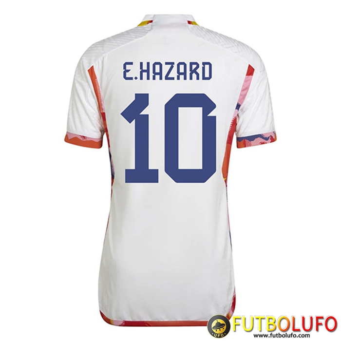 Camisetas De Futbol Bélgica (E.HAZARD #10) Copa Del Mundo 2022 Segunda