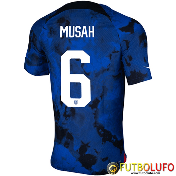 Camisetas De Futbol Estados Unidos (MUSAH #6) Copa Del Mundo 2022 Segunda