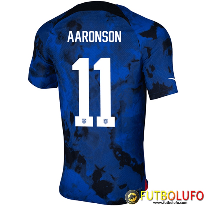 Camisetas De Futbol Estados Unidos (AARONSON #11) Copa Del Mundo 2022 Segunda
