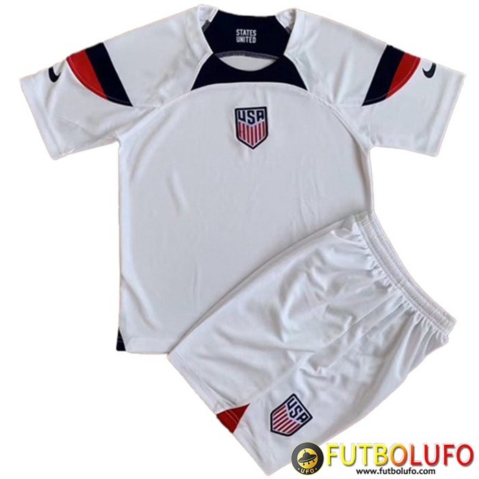Nueva Camisetas De Futbol Estados Unidos Ninos Primera 2022/2023