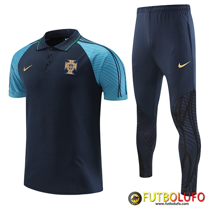 Camiseta Polo Portugal Azul Marine 2022/2023