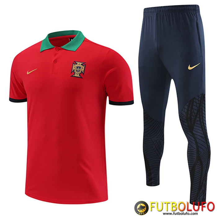Camiseta Polo Portugal Rojo 2022/2023