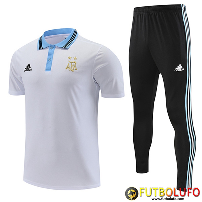 Camiseta Polo Argentin Blanco 2022/2023