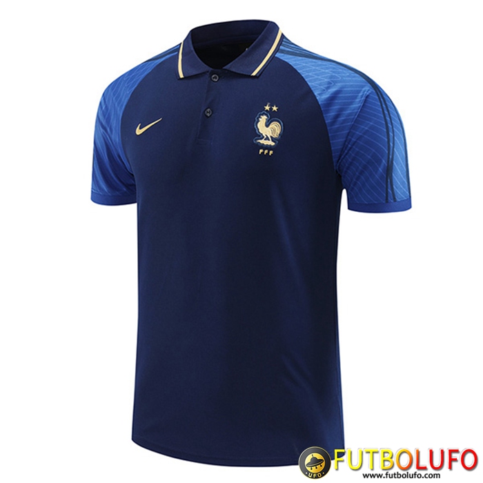 Camiseta Polo Francia Azul Marine 2022/2023 -02