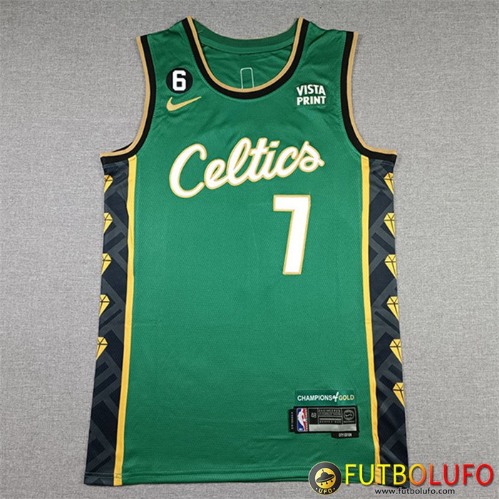 Camisetas Boston Celtics (BROWN #7) 2022/23 Verde