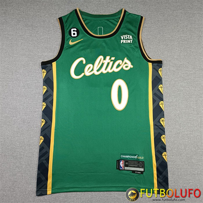 Camisetas Boston Celtics (TATUM #0) 2022/23 Verde