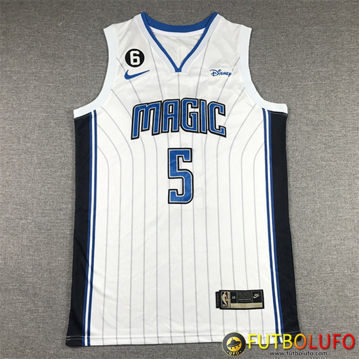Camisetas Orlando Magic (BANCCHERO #5) 2022/23 Blanco
