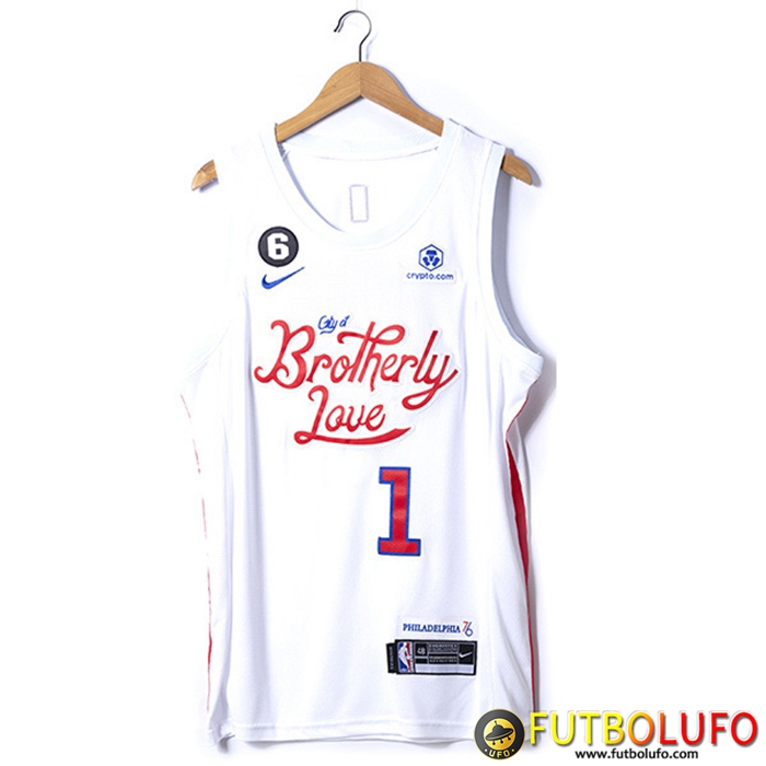 Camisetas Philadelphia 76ers (HARDEN #1) 2022/23 Blanco