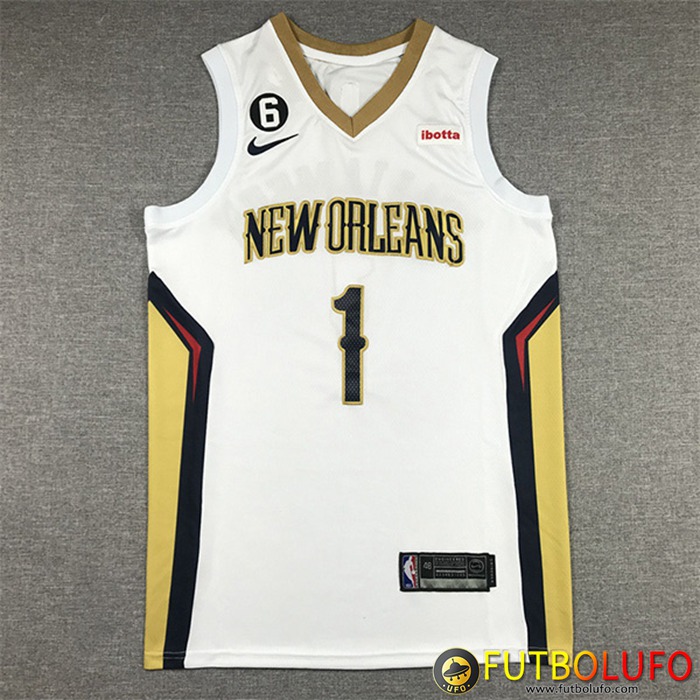 Camisetas New Orleans Pelicans (WILLIAMSON #1) 2022/23 Blanco