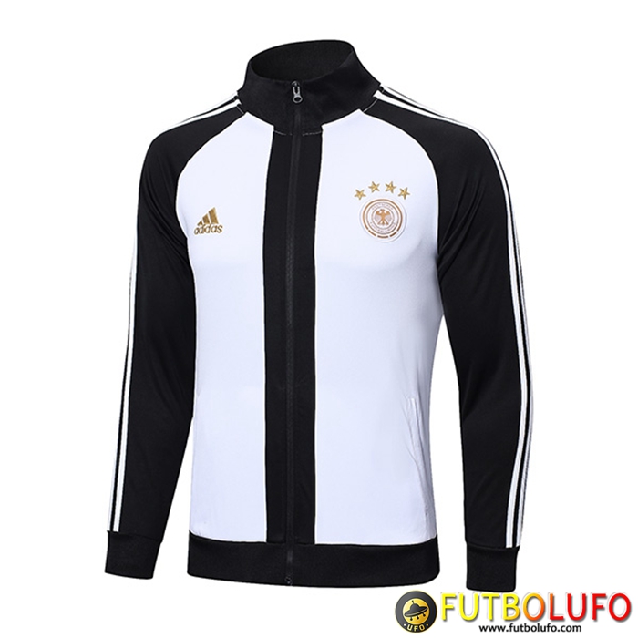 Chaquetas Futbol Alemania Blanco/Negro 2022/2023