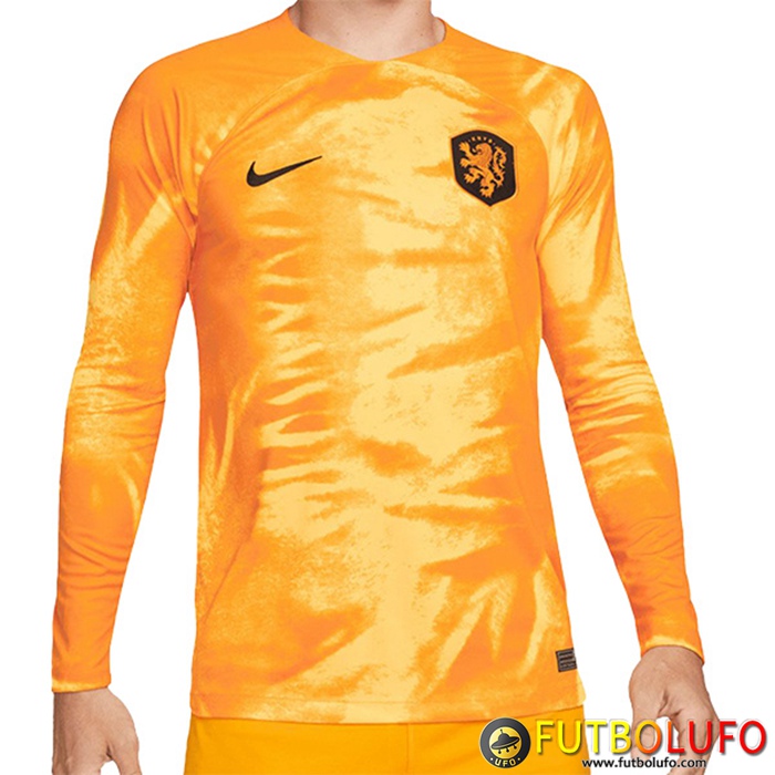 Camisetas De Futbol Países Bajos Primera Manga Larga Copa Del Mundo 2022