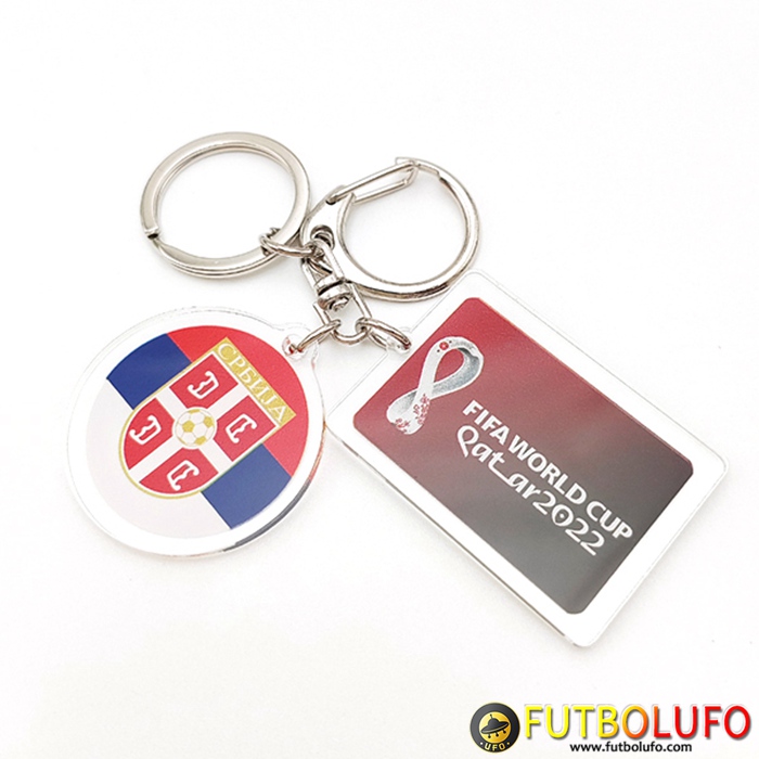 Nouvelle Titular de la clave Copa Del Mundo 2022 Serbia Rojo/Blanco/Azul