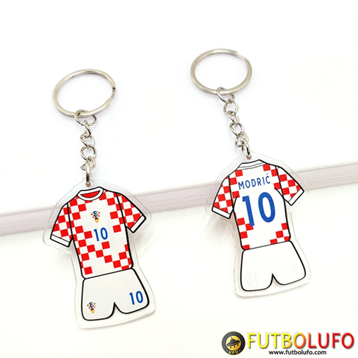 Nueva Titular de la clave Copa Del Mundo 2022 Croacia (MODRIĆ) Blanco/Rojo