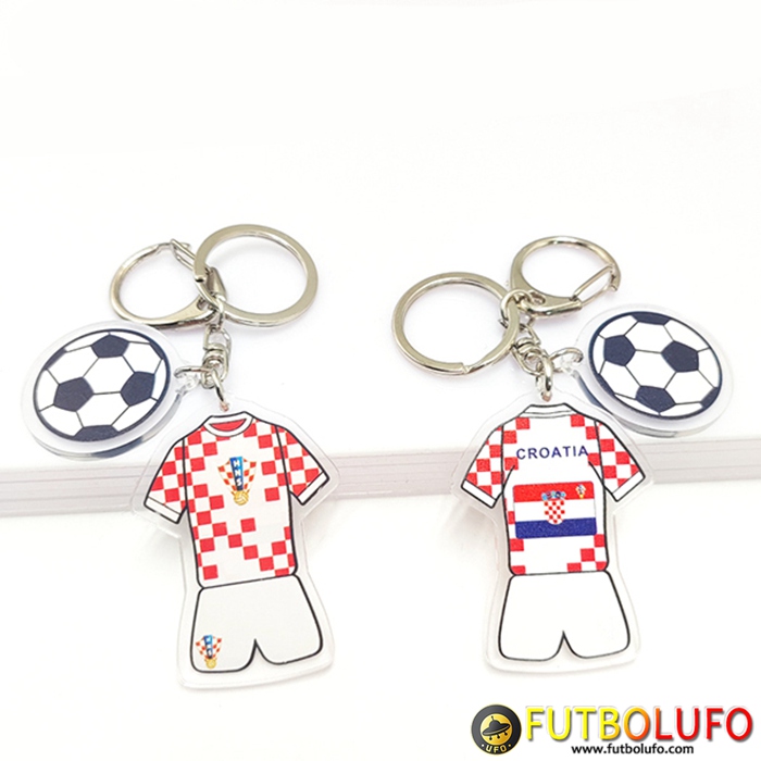 Nueva Titular de la clave futbol Copa Del Mundo 2022 Croacia Blanco/Rojo