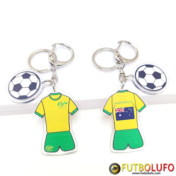 Nueva Titular de la clave futbol Copa Del Mundo 2022 Australia Amarillo/Verde