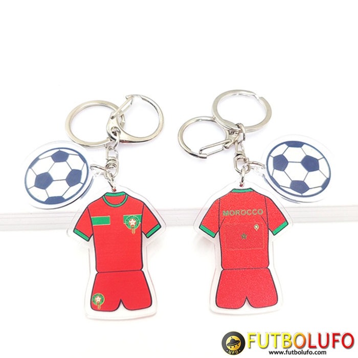 Nueva Titular de la clave futbol Copa Del Mundo 2022 Marruecos Rojo