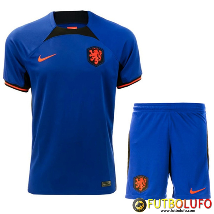 Camisetas De Futbol Países Bajos Ninos Segunda Copa Del Mundo 2022
