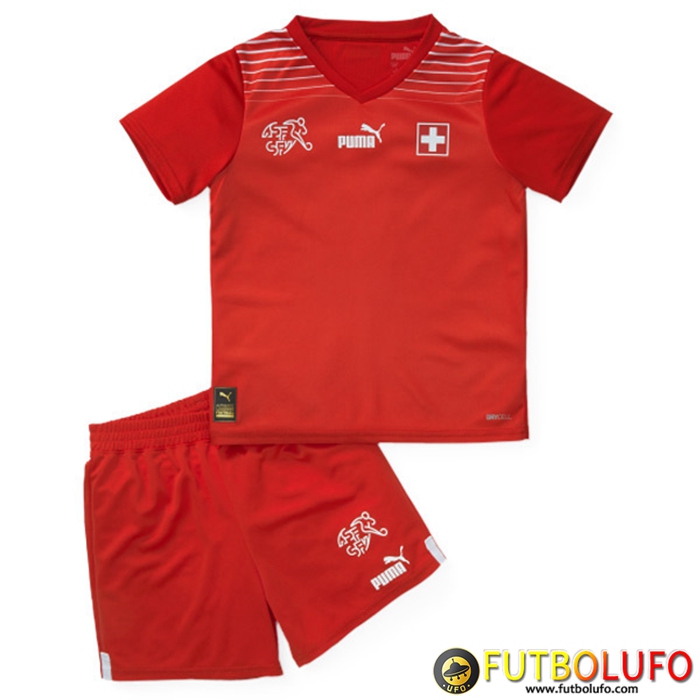 Camisetas De Futbol Suiza Ninos Primera Copa Del Mundo 2022