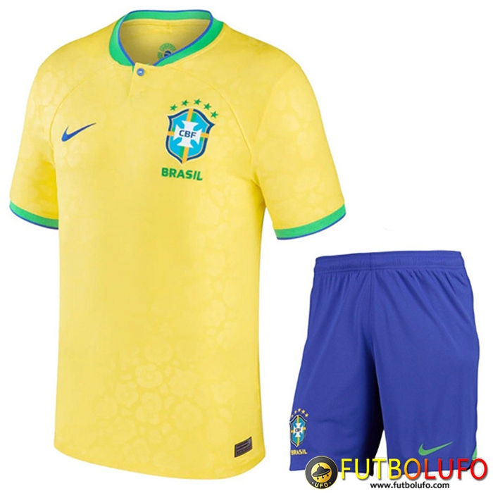 Camisetas De Futbol Brasil Ninos Primera Copa Del Mundo 2022