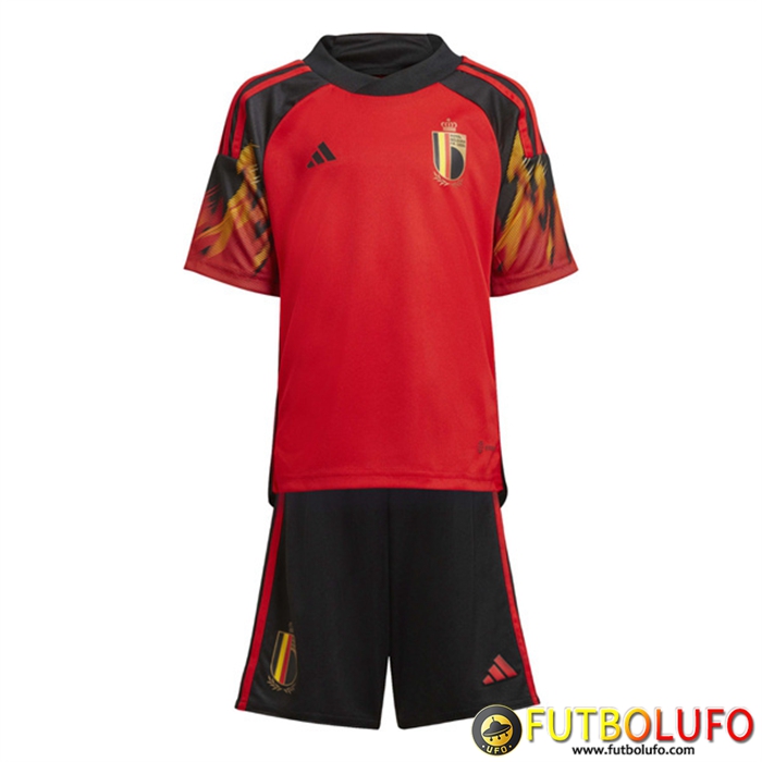 Camisetas De Futbol Bélgica Ninos Primera Copa Del Mundo 2022