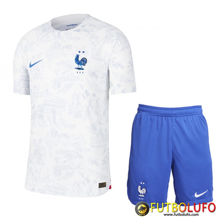 Camisetas De Futbol Francia Ninos Segunda Copa Del Mundo 2022