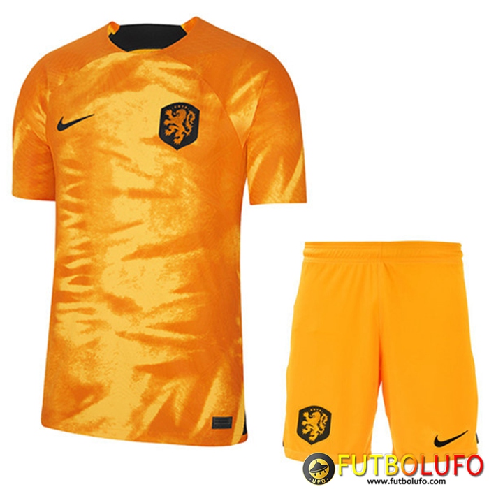 Camisetas De Futbol Países Bajos Ninos Primera Copa Del Mundo 2022
