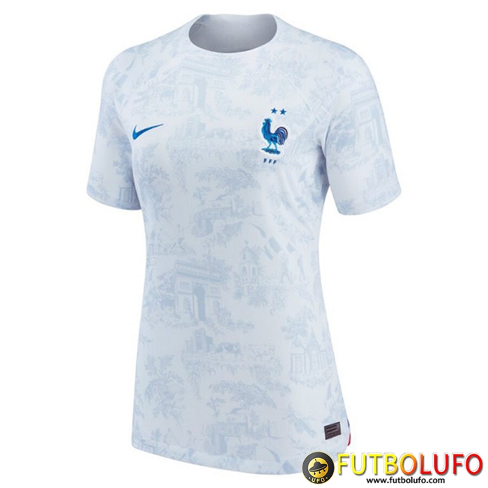 Camisetas De Futbol Francia Mujer Segunda Copa Del Mundo 2022