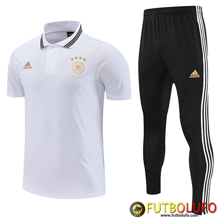 Camiseta Polo Alemania Blanco 2022/2023